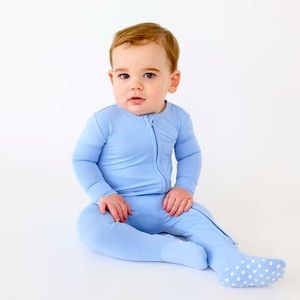 Posh Peanut PARZ: Cloud Blue Convertible One Piece Pajamas